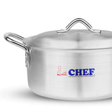 majestic chef best quality silver kitchen pans  at cheap price in UK