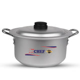 best quality aluminum cookware, metal finish cooking pans and pots, best casserole at low price in UK-chef cookware