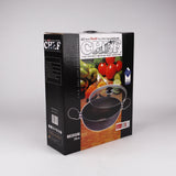 nonstick wok with glass lid nonstick cooking pan with stylish knobe- best cookware brand in UK