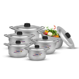 majestic chef best quality aluminum cooking pot set - best kitchenware brand in UK