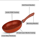 majestic chef best quality nonstick marble coating nonstick stock pot cooking pan frying pan at best price in uk - majestic chef uk